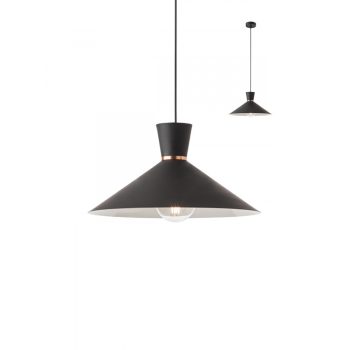 KIMONO konyhai függőlámpa, rose gold-fekete, REDO-01-1462