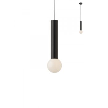 GOSSIP-függőlámpa-modern-1X42W-fekete, REDO-01-1662