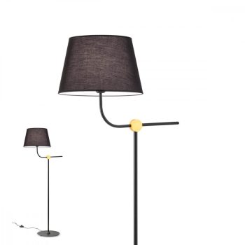   MORRIS Modern állólámpa matt fekete/ matt réz, REDO-01-1983