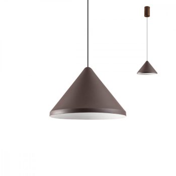   KONO Modern LED függőlámpa matt barna, 1235 lumen, REDO-01-1985
