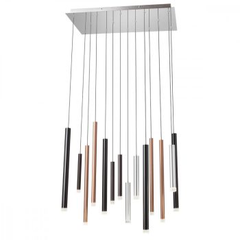   PALOS Modern LED csillár króm/fekete/matt bronz, 6048 lumen, REDO-01-2057