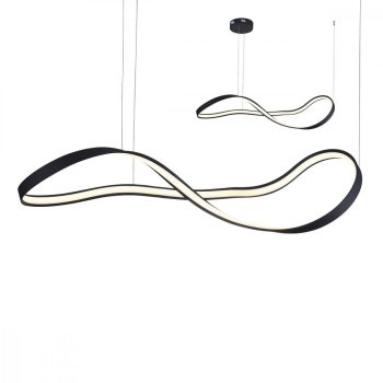   NUBO Modern LED csillár matt fekete, 4480 lumen, REDO-01-2085