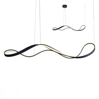   NUBO Modern LED csillár matt fekete, 5400 lumen, REDO-01-2086