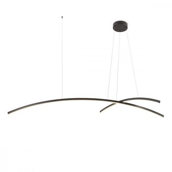   KATANA Modern LED függőlámpa matt fekete, 4140 lumen, REDO-01-2102