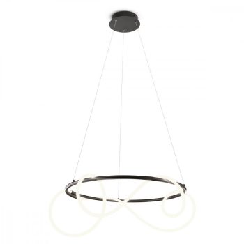   BATALLA Modern LED csillár matt fekete, 4080 lumen, REDO-01-2111