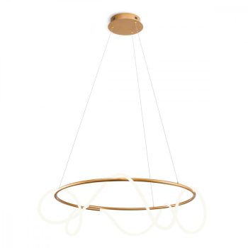   BATALLA Modern LED csillár matt arany, 6180 lumen, REDO-01-2112