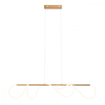   BATALLA Modern LED csillár matt arany, 4080 lumen, hosszú verzió, REDO-01-2114