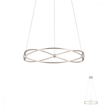   QUARK Modern LED csillár matt króm, 5100 lumen, REDO-01-2251