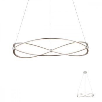   QUARK Modern LED csillár matt króm, 6264 lumen, REDO-01-2253