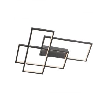   PLANA LED mennyezeti lámpa, Modern, matt fekete, REDO 01-2312