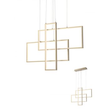 PLANAO LED csillár, Minimál, matt réz, REDO 01-2314