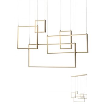 PLANAO LED csillár, Minimál, matt réz, REDO 01-2317