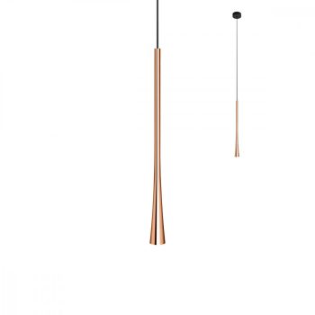   ITO Modern LED függőlámpa matt fekete, rose-gold, 40cm, REDO-01-2352