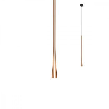   ITO Modern LED függőlámpa matt fekete, rose-gold, 60cm, REDO-01-2354