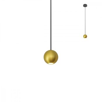   GLOBULO Modern LED függőlámpa matt fekete, 459 lumen, REDO-01-2357