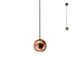 GLOBULO Modern LED függőlámpa matt fekete, 459 lumen, rose-gold, REDO-01-2358