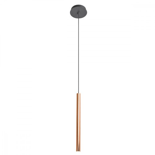 KANJI Modern LED függőlámpa matt fekete, rose-gold, 35cm, REDO-01-2360