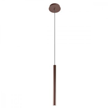   KANJI Modern LED függőlámpa matt fekete, matt barna, 35cm, REDO-01-2365