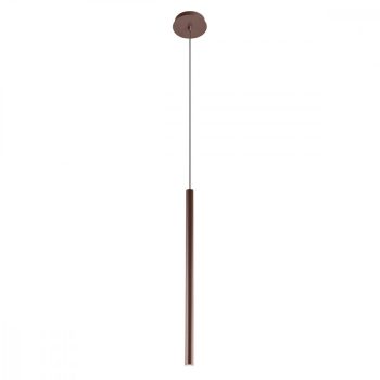   KANJI Modern LED függőlámpa matt fekete, matt barna, 55cm, REDO-01-2366