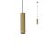 DELPHI függőlámpa, modern, matt arany, REDO 01-2588