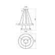 CASTLE LED csillár modern, Smarterlight, 01-3177
