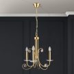 ARIANE klasszikus kristály csillár, Orion-Molecz-LU 1842/3 gold-matt (3xE14)