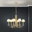 ARIANE klasszikus kristály csillár, Orion-Molecz-LU 1842/6 gold-matt (6xE14)