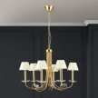 ARIANE klasszikus kristály csillár, Orion-Molecz-LU 1842/6 gold-matt (6xE14)