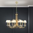 ARIANE klasszikus kristály csillár, Orion-Molecz-LU 1842/10 gold-matt (10xE14)