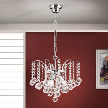   Klassisch csillár, klasszikus-kristály, ORION-MOLECZ LU 2324/3/42 chrom/klar