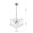 Klassisch csillár, klasszikus-kristály, ORION-MOLECZ LU 2324/3/42 chrom/klar