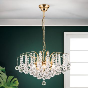   Klassisch csillár, klasszikus-kristály, ORION-MOLECZ LU 2324/6/52 gold