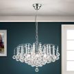 Klassisch csillár, klasszikus-kristály, ORION-MOLECZ LU 2324/6/52 chrom/klar