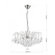Klassisch csillár, klasszikus-kristály, ORION-MOLECZ LU 2324/6/52 chrom/klar