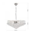 Klassisch csillár, klasszikus-kristály, ORION-MOLECZ LU 2324/10/72 chrom/klar
