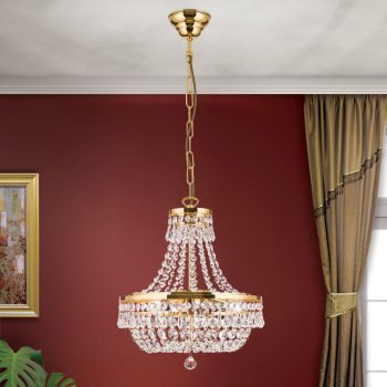   Sheraton csillár, klasszikus-kristály, ORION-MOLECZ LU 2328/3/35 gold
