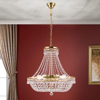   Sheraton csillár, klasszikus-kristály, ORION-MOLECZ LU 2328/6/55 gold