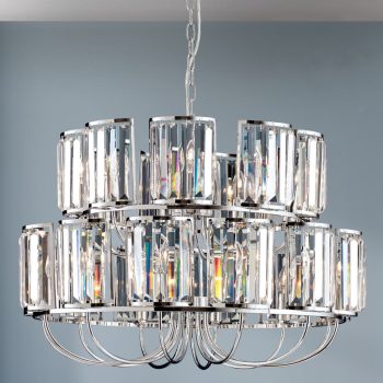   GSTAAD csillár, Modern kristály, ORION-MOLECZ LU 2414/21 chrom   (21xE14)