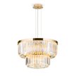 PRISM csillár, Modern kristály, ORION-MOLECZ LU 2415/55 gold    (LED80W/6400lm/3000K)