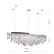 CRYSTALRIVER csillár ,Modern kristály, ORION LEUCHTEN-MOLECZ LU 2517/120x45 chrom