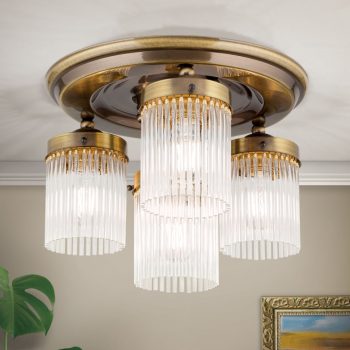   STäBCHEN mennyezeti lámpa, patina, szecessziós, ORION DLU 1388/3+1 Patina