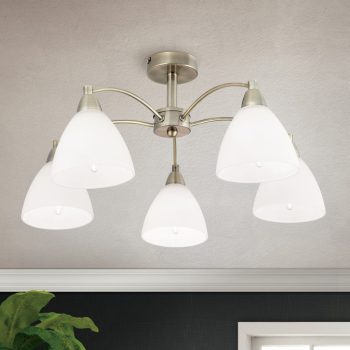   SUSAN klasszikus mennyezeti lámpa, Orion-Molecz-DLU 1696/5 Patina (5xE14)