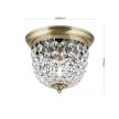PLAFOND klasszikus kristály mennyezeti lámpa, Orion-Molecz-DLU 1840/26 Patina (1xE27)