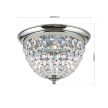 PLAFOND klasszikus kristály mennyezeti lámpa, Orion-Molecz-DLU 1840/35 chrom (3xE27)