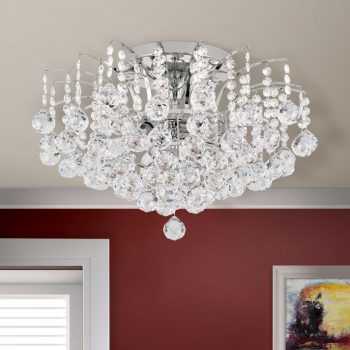   Klassisch mennyezeti lámpa, klasszikus-kristály, ORION-MOLECZ DLU 2324/6/52 chrom/klar