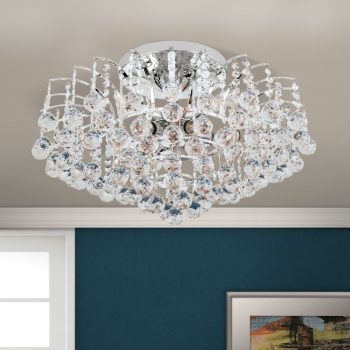   Klassisch mennyezeti lámpa, klasszikus-kristály, ORION-MOLECZ DLU 2324/9/62 chrom/klar