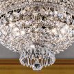 Sheraton mennyezeti lámpa, klasszikus-kristály, ORION-MOLECZ DLU 2388/9/70 chrom