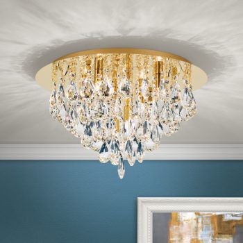   CELESTE modern kristály mennyezeti lámpa, Orion-Molecz-DLU 2516/45 gold (exkl. 6xG9/40W)