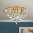 CELESTE modern kristály mennyezeti lámpa, Orion-Molecz-DLU 2516/45 gold (exkl. 6xG9/40W)