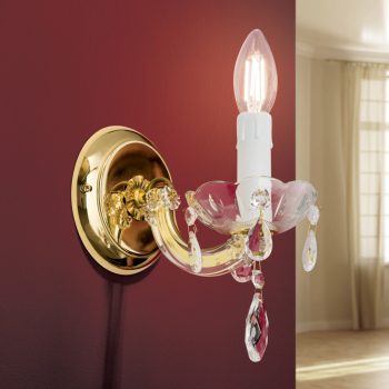   MARIE fali lámpa, Klasszikus kristály, ORION-MOLECZ WA 2-521/1 gold